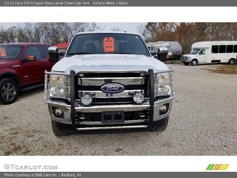 Oxford White / Black 2011 Ford F350 Super Duty Lariat Crew Cab 4x4