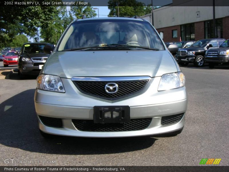 Sage Green Metallic / Beige 2002 Mazda MPV LX