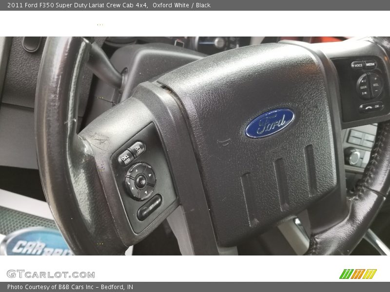 Oxford White / Black 2011 Ford F350 Super Duty Lariat Crew Cab 4x4