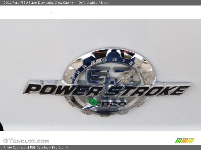 Oxford White / Black 2011 Ford F350 Super Duty Lariat Crew Cab 4x4