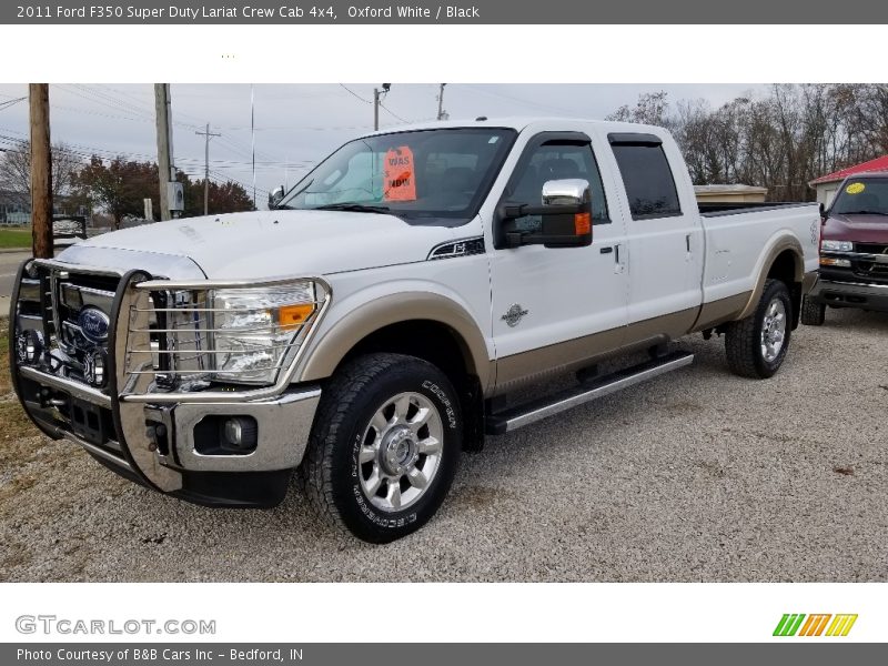 Oxford White / Black 2011 Ford F350 Super Duty Lariat Crew Cab 4x4