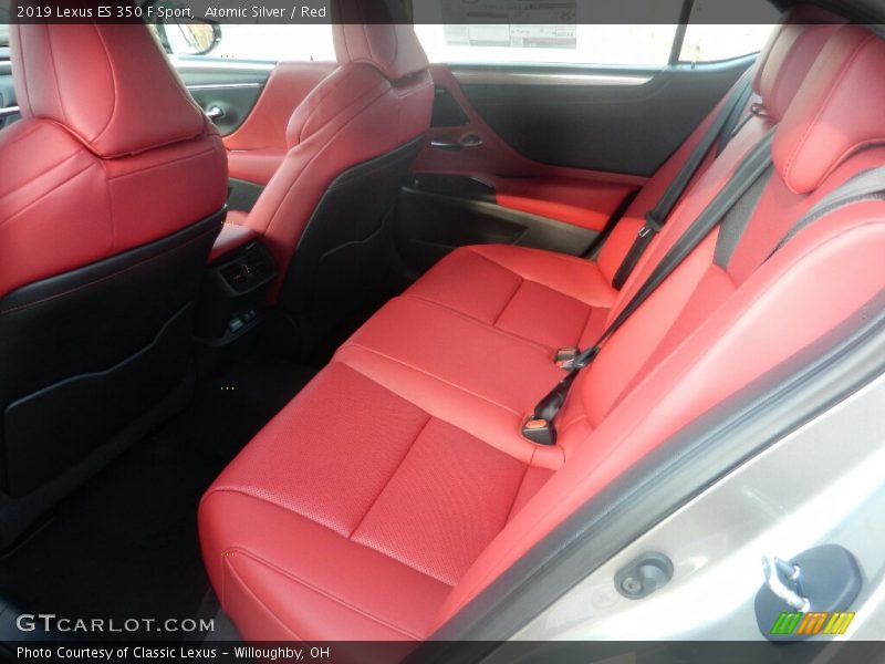 Atomic Silver / Red 2019 Lexus ES 350 F Sport