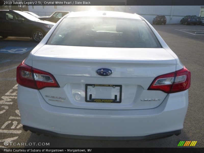 Crystal White Pearl / Slate Black 2019 Subaru Legacy 2.5i