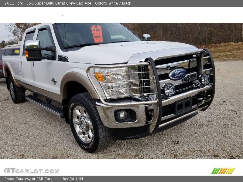Oxford White / Black 2011 Ford F350 Super Duty Lariat Crew Cab 4x4