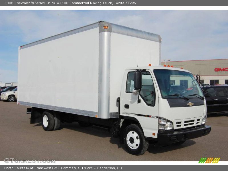 White / Gray 2006 Chevrolet W Series Truck W4500 Commercial Moving Truck