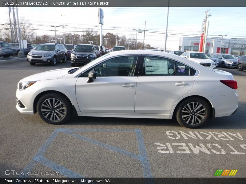 Crystal White Pearl / Slate Black 2019 Subaru Legacy 2.5i