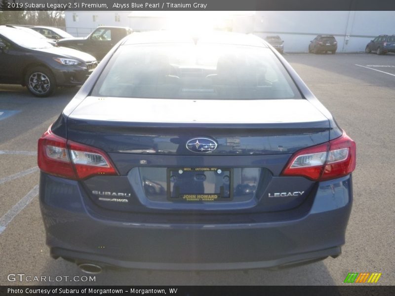 Abyss Blue Pearl / Titanium Gray 2019 Subaru Legacy 2.5i Premium