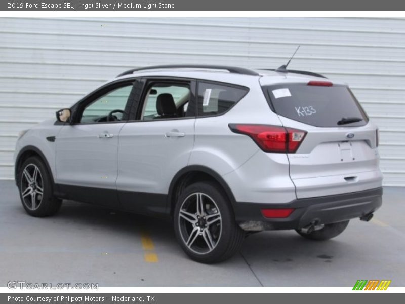 Ingot Silver / Medium Light Stone 2019 Ford Escape SEL