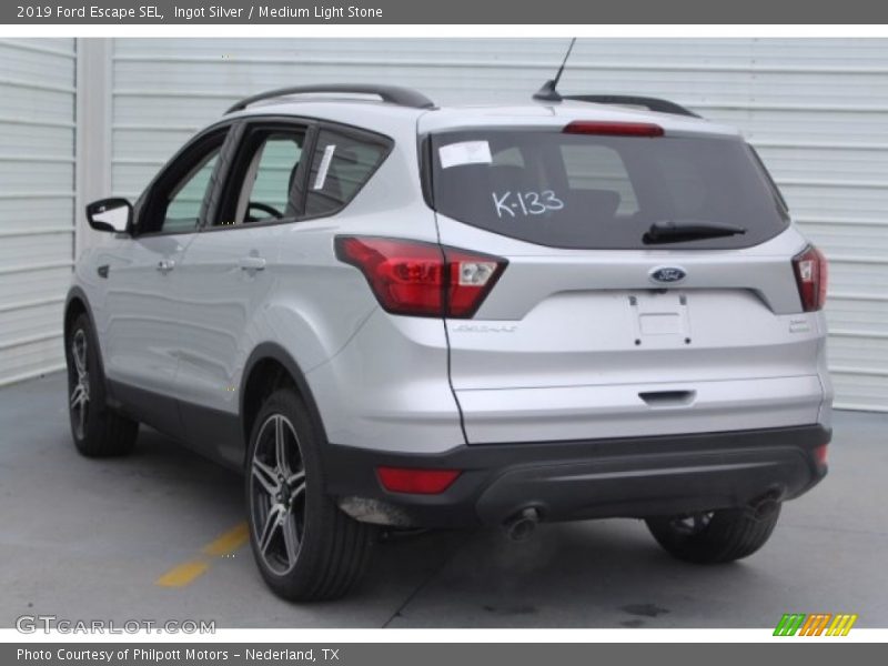 Ingot Silver / Medium Light Stone 2019 Ford Escape SEL