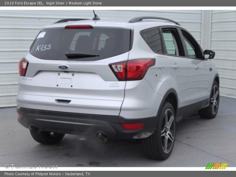 Ingot Silver / Medium Light Stone 2019 Ford Escape SEL
