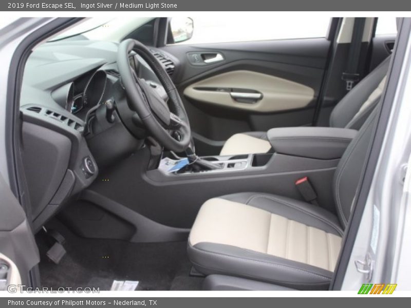 Front Seat of 2019 Escape SEL