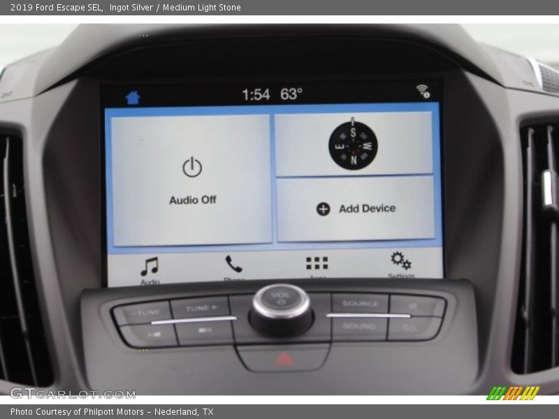 Navigation of 2019 Escape SEL
