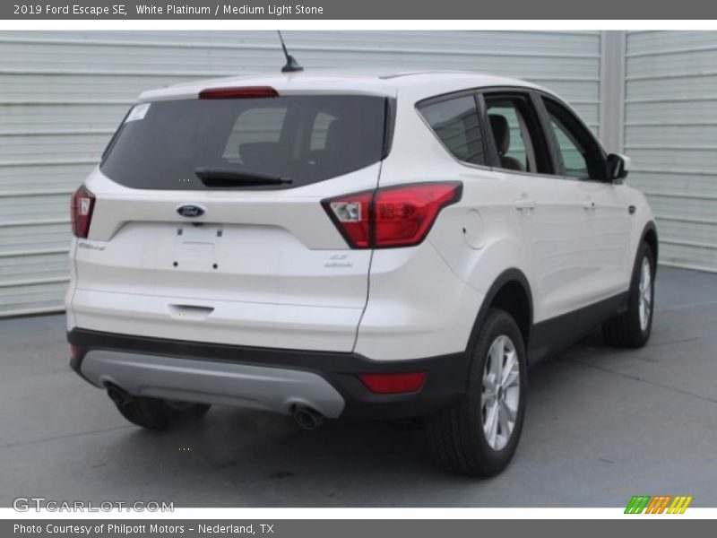White Platinum / Medium Light Stone 2019 Ford Escape SE