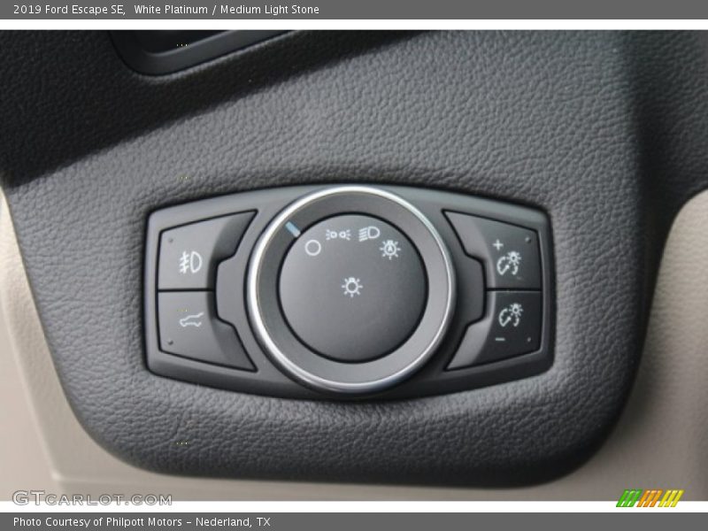 White Platinum / Medium Light Stone 2019 Ford Escape SE