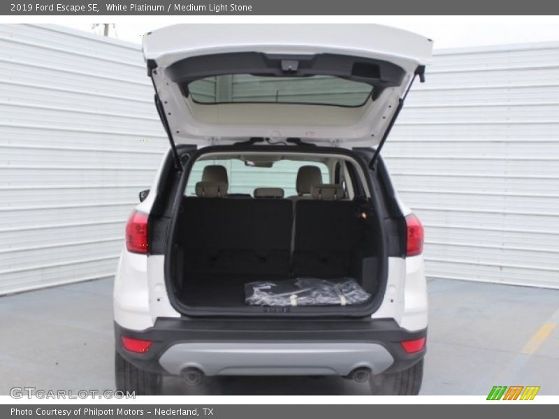 White Platinum / Medium Light Stone 2019 Ford Escape SE