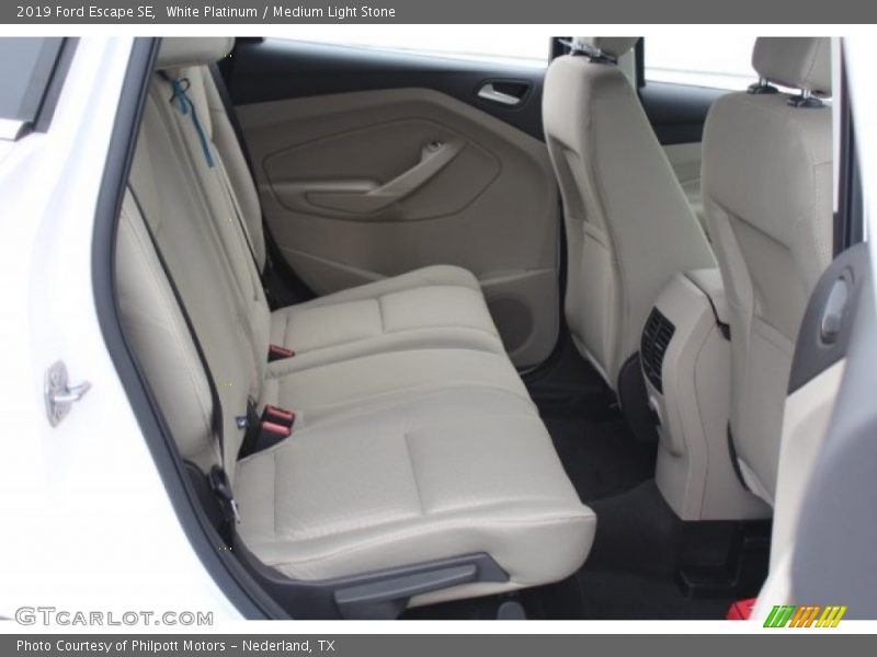 White Platinum / Medium Light Stone 2019 Ford Escape SE
