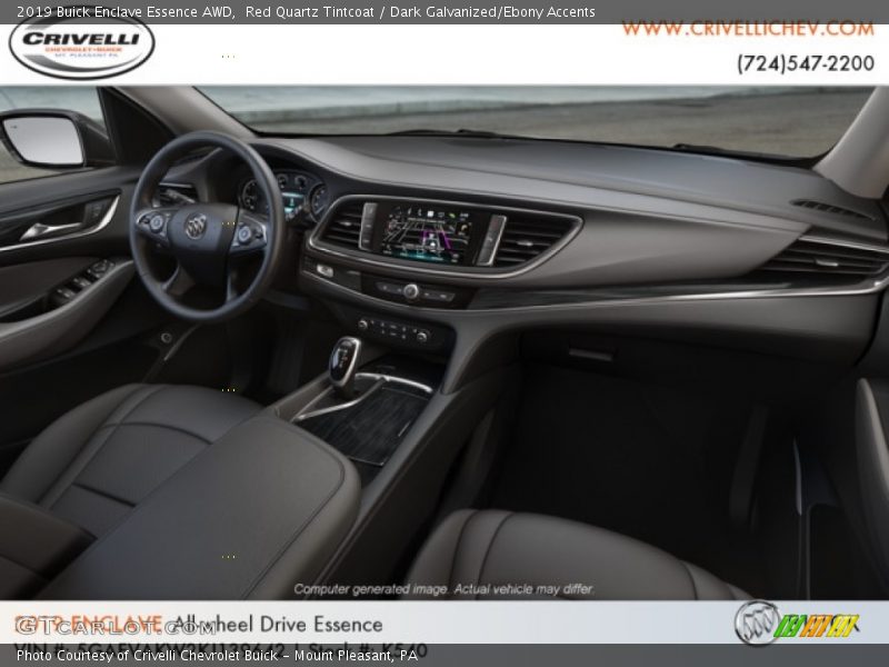 Red Quartz Tintcoat / Dark Galvanized/Ebony Accents 2019 Buick Enclave Essence AWD