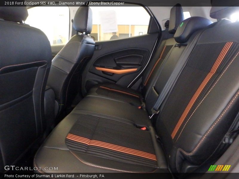 Diamond White / Ebony Black/Copper 2018 Ford EcoSport SES 4WD