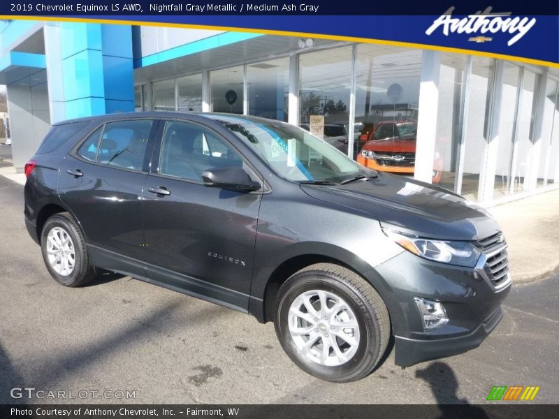 Nightfall Gray Metallic / Medium Ash Gray 2019 Chevrolet Equinox LS AWD