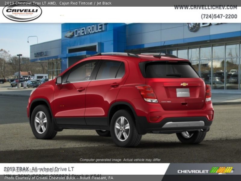 Cajun Red Tintcoat / Jet Black 2019 Chevrolet Trax LT AWD