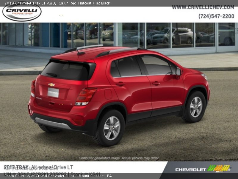 Cajun Red Tintcoat / Jet Black 2019 Chevrolet Trax LT AWD