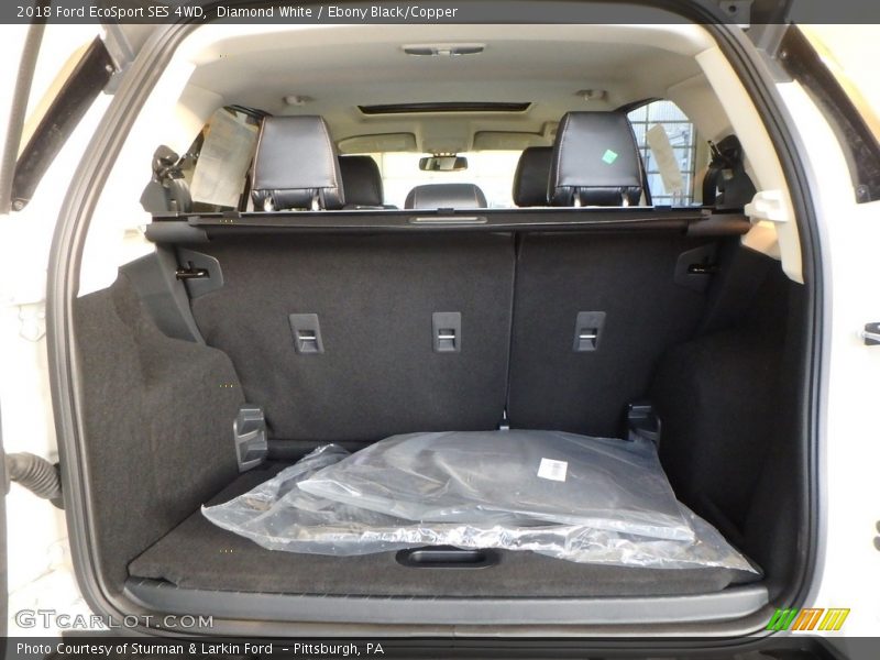 Diamond White / Ebony Black/Copper 2018 Ford EcoSport SES 4WD