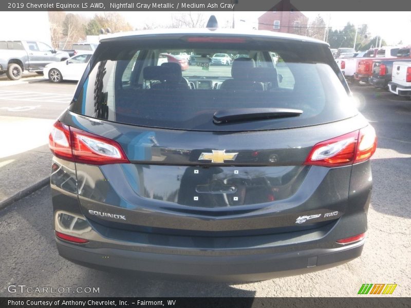 Nightfall Gray Metallic / Medium Ash Gray 2019 Chevrolet Equinox LS AWD