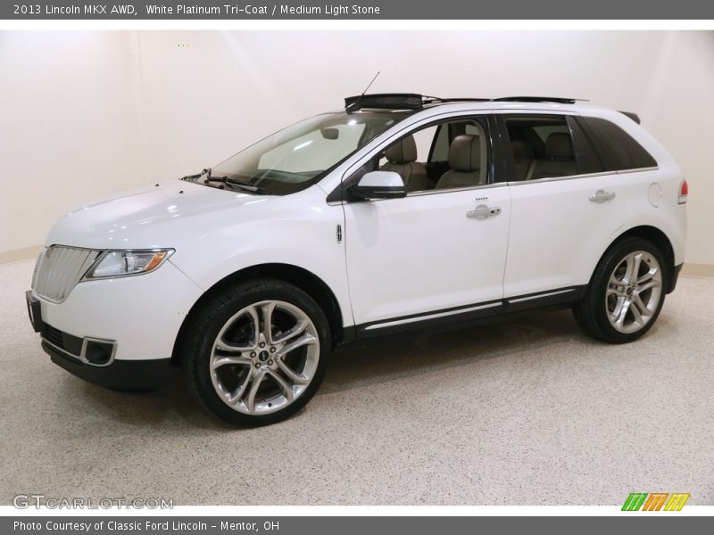 White Platinum Tri-Coat / Medium Light Stone 2013 Lincoln MKX AWD