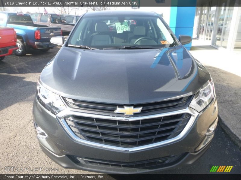 Nightfall Gray Metallic / Medium Ash Gray 2019 Chevrolet Equinox LS AWD