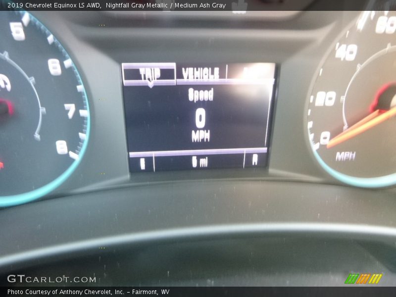 Nightfall Gray Metallic / Medium Ash Gray 2019 Chevrolet Equinox LS AWD
