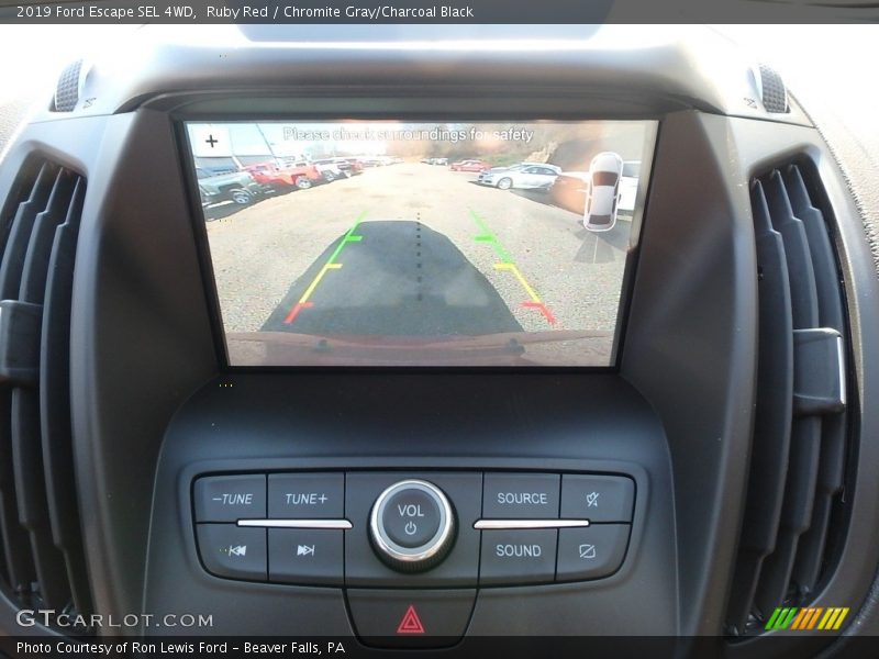 Ruby Red / Chromite Gray/Charcoal Black 2019 Ford Escape SEL 4WD