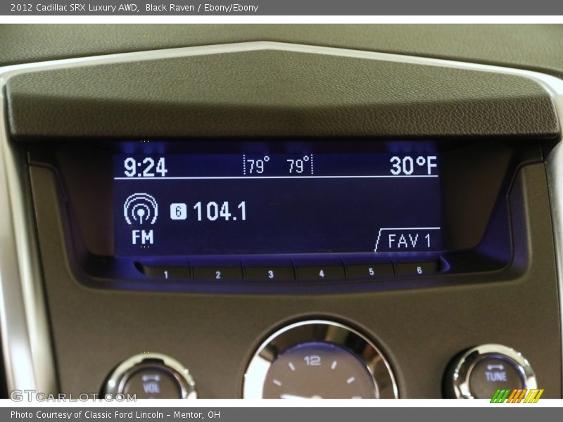 Black Raven / Ebony/Ebony 2012 Cadillac SRX Luxury AWD