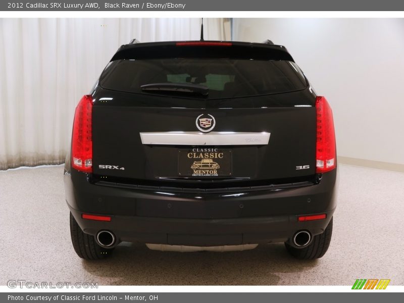 Black Raven / Ebony/Ebony 2012 Cadillac SRX Luxury AWD