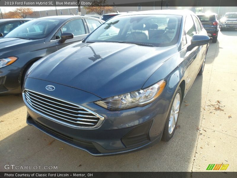 Blue Metallic / Ebony 2019 Ford Fusion Hybrid SE