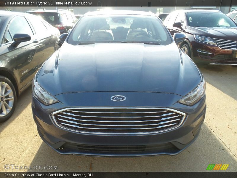Blue Metallic / Ebony 2019 Ford Fusion Hybrid SE