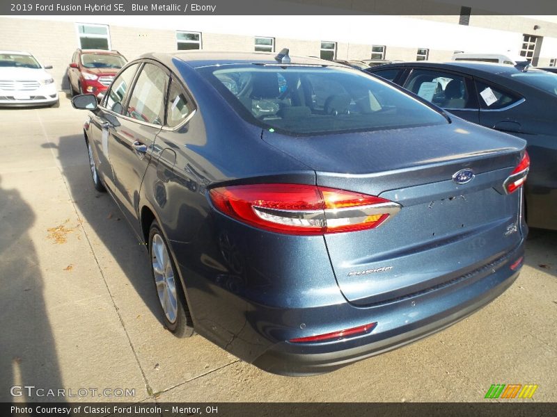 Blue Metallic / Ebony 2019 Ford Fusion Hybrid SE