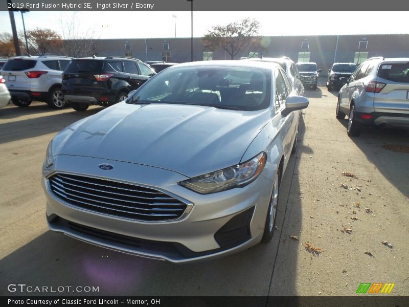 Ingot Silver / Ebony 2019 Ford Fusion Hybrid SE