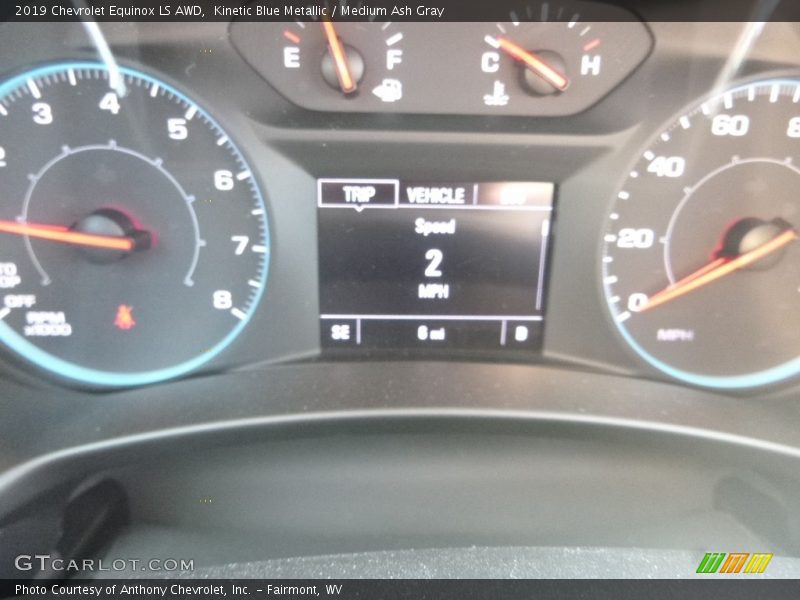 Kinetic Blue Metallic / Medium Ash Gray 2019 Chevrolet Equinox LS AWD