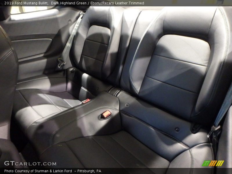 Rear Seat of 2019 Mustang Bullitt