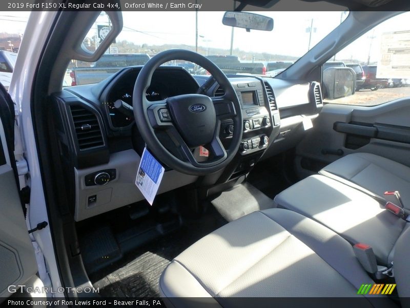  2019 F150 XL Regular Cab 4x4 Earth Gray Interior