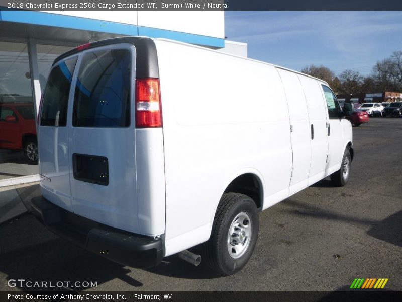 Summit White / Neutral 2018 Chevrolet Express 2500 Cargo Extended WT