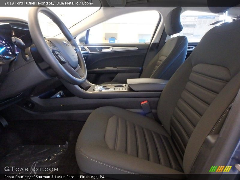 Front Seat of 2019 Fusion Hybrid SE