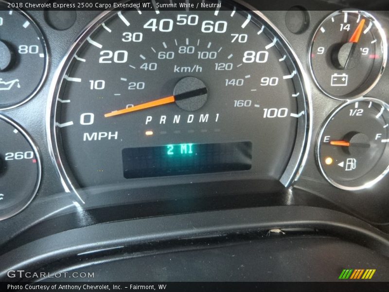 Summit White / Neutral 2018 Chevrolet Express 2500 Cargo Extended WT
