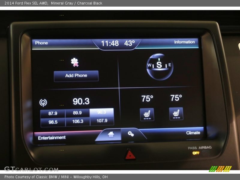 Mineral Gray / Charcoal Black 2014 Ford Flex SEL AWD