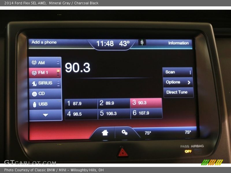 Mineral Gray / Charcoal Black 2014 Ford Flex SEL AWD