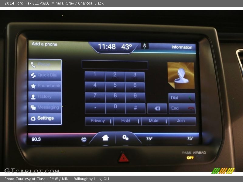 Mineral Gray / Charcoal Black 2014 Ford Flex SEL AWD