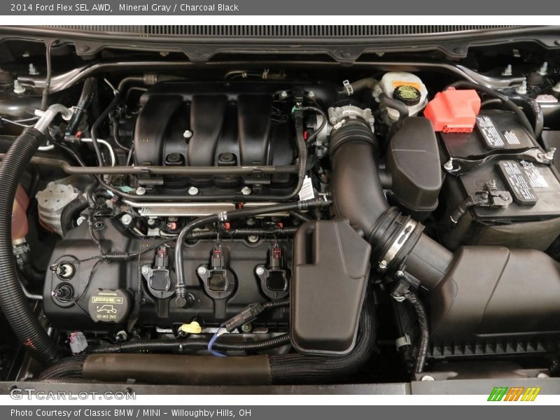 Mineral Gray / Charcoal Black 2014 Ford Flex SEL AWD