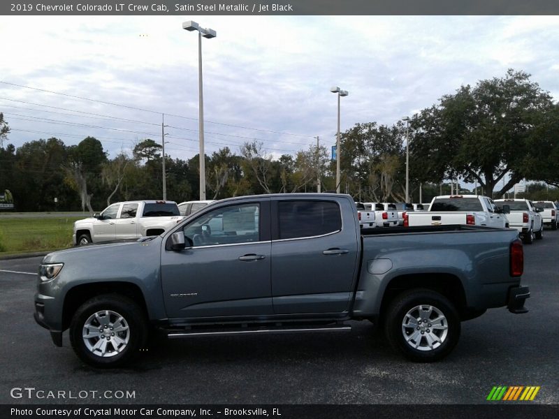 Satin Steel Metallic / Jet Black 2019 Chevrolet Colorado LT Crew Cab