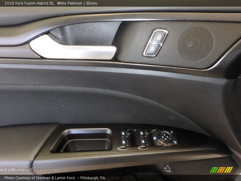 White Platinum / Ebony 2018 Ford Fusion Hybrid SE