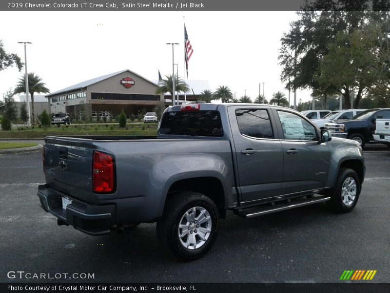 Satin Steel Metallic / Jet Black 2019 Chevrolet Colorado LT Crew Cab